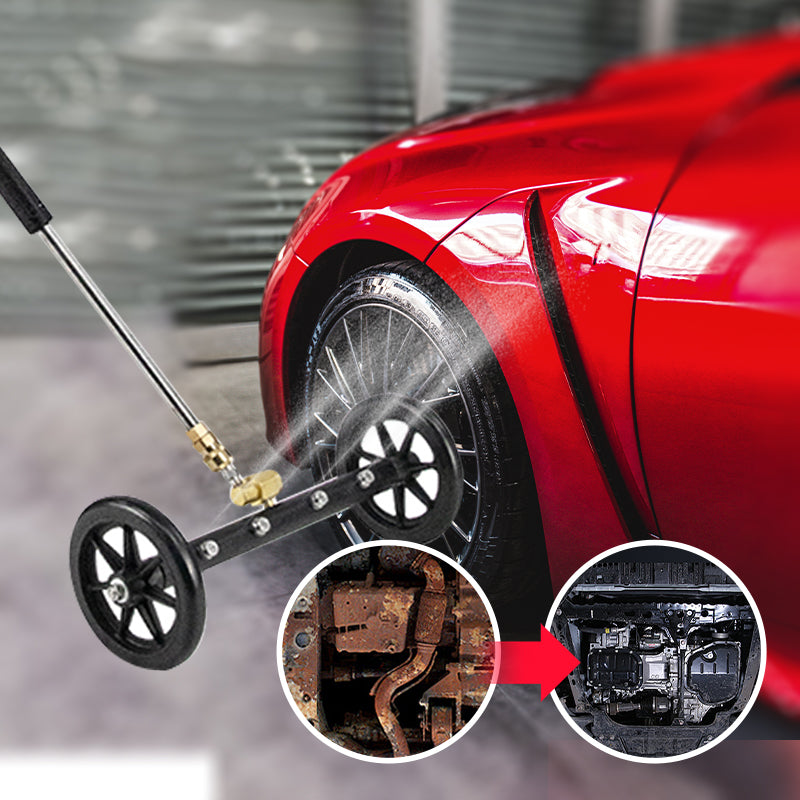 Nettoyeur De Châssis Voiture 4000 PSI – Avec Balai D'eau Et Rallonges – Pour SUV, Camions, Voitures – Laiton Et Acier Inox