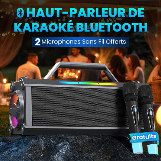 Enceinte Karaoké Bluetooth 200W avec microphone sans fil