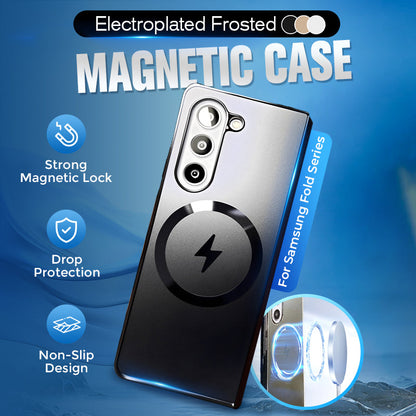 Coque magnétique givrée électrodéposée pour la série Samsung Fold