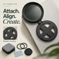 Kit de filtres magnétiques de 52 mm pour appareils photo de téléphone avec support pliable – 13 types de filtres différents
