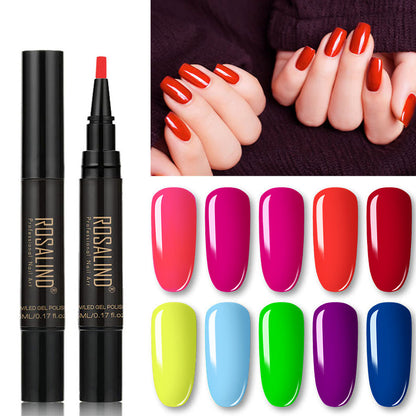 💅 Seulement 4 € ! Stylo vernis à ongles 3-en-1 – sans base ni top coat | Résine à base d'eau respectueuse de l'environnement | Kit de manucure DIY ✨