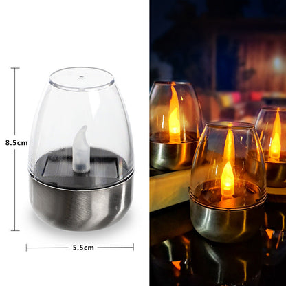 💎 50% DE RÉDUCTION ! 💎 6 Bougies Solaires LED – IP65 Étanches, Flamme Réaliste & Allumage Auto