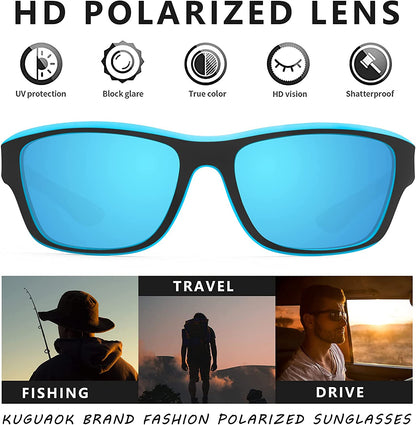 Lunettes de soleil de sport outdoor avec verres polarisés anti-éblouissants