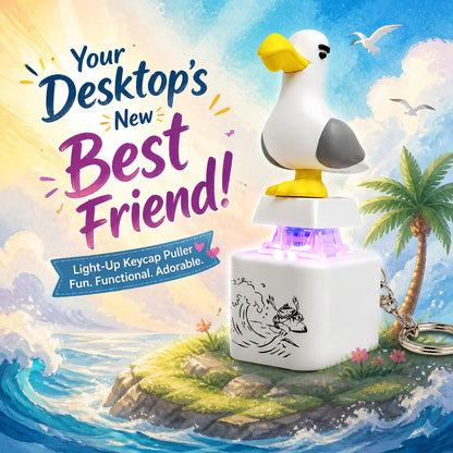 🐦 50% DE RÉDUCTION – Porte-clés oiseau lumineux – LED à commande vocale – cadeau parfait