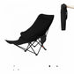 🪑 Fauteuil inclinable pliable à 4 positions + repose-jambes