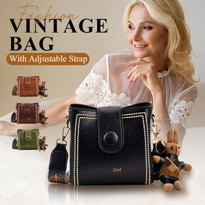 👜🎁Sac de mode vintage avec sangle d'épaule large ajustable