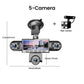 📢📢40% DE RÉDUCTION !! ⏰Caméra Embarquée HD 1080p Multi-Objectifs – 5 Angles, Vision Nocturne, Détection Collision, Surveillance Stationnement 24h/24 🚗