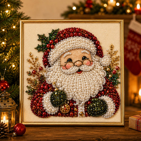 🧘Relaxant & Idéal pour Débutants - 🎨💎Kit de Peinture Diamant de Noël DIY avec Perles