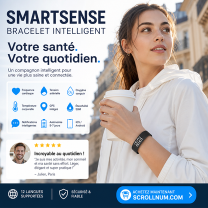 🎉 Promotion 2026 — Plus de 28 000 vendus ! 💞 Montre Connectée Vibration Silencieuse SmartSense