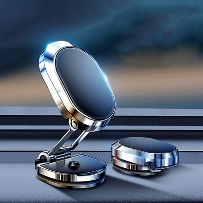 📱🧲 -50% ! 🚗Support Magnétique Voiture Pliable – Rotation 360°, 6 Aimants N52 & Bras Repliable pour Téléphones 4–7″