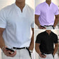 💎60% DE RÉDUCTION ! 💎 Chemise de Sport à Manches Courtes pour Hommes – Col en V, Confortable & Disponible jusqu'au 5XL 👕✨