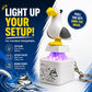 🐦 50% DE RÉDUCTION – Porte-clés oiseau lumineux – LED à commande vocale – cadeau parfait