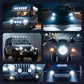 📢 Dernier jour de soldes ⏰🔦  Projecteur LED 4 pouces 99W pour Off-Road 📍 999 perles LED 📍