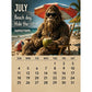 🦶📅 Calendrier 2027 La vie quotidienne du Bigfoot, illustrations originales, décoration murale tendance