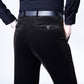 Pantalon long droit en velours extensible pour hommes