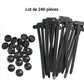 🧷 50% DE RÉDUCTION ! ✨ Boucle de Cravate Câble Universelle - Fixation Solide et Discrète pour Câbles de Bureau/Maison, Lot de 5 📏📦