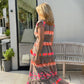 ✨2025 Meilleures ventes💖Robe sans manches à col en V pour femmes, motif vintage à rayures