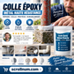Colle époxy métallique résistante et imperméable