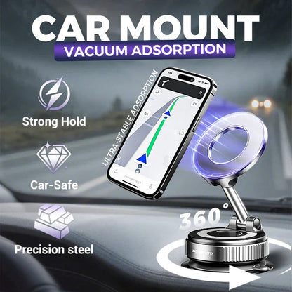 🔥Achetez plus économisez plus 🔄Support Téléphone Magnétique sous Vide Réglable à 360°📱🚗