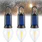 Éclairage de tente à énergie solaire, lanterne de camping LED rechargeable par US