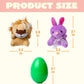 🔥PROMOTION 50%-12/24/36 Pcs Oeufs de Pâques pré-remplis avec des animaux en peluche