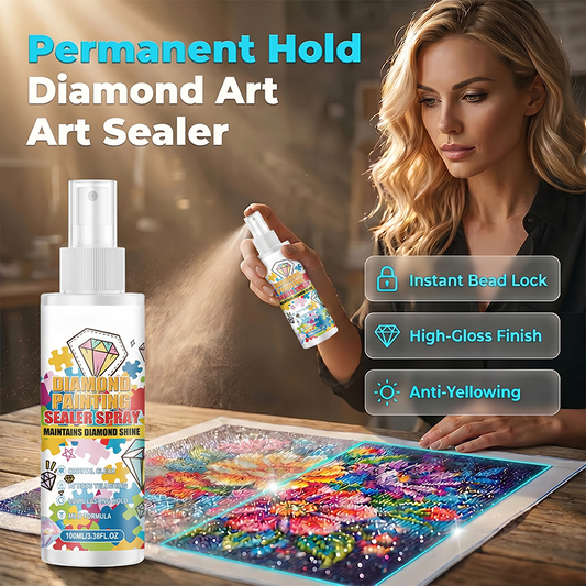 💎✨ Vernis de scellement pour diamond painting – fixe les strass, finition brillante, séchage rapide et longue durée