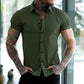 💎 60% DE RÉDUCTION ! 💎 Chemise à Manches Courtes à Boutons pour Hommes – Sans Repassage, Infroissable & Idéale pour l’Été ☀️👔