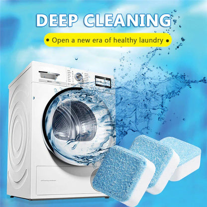 💥Achetez 3 tablettes, recevez-en 5 ! 💥Tablettes de nettoyage en profondeur pour lave-linge.