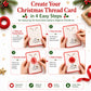 🎄 🧵Kit de bricolage « Merry & Bright Christmas » – Créez de magnifiques cartes de vœux faites main ✨