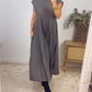 💝 Robe sans manches élégante et unie ✨