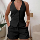 Ensemble 2 pièces avec gilet dos-nu et short