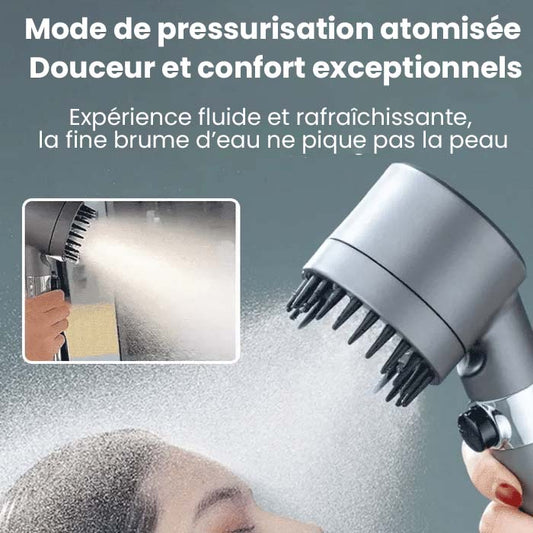 🔥 50% DE RÉDUCTION ! 🏆 Pomme de Douche de Luxe – 3 Modes de Pulvérisation + Technologie Éco-Eau pour Spa à Domicile 💎🌊
