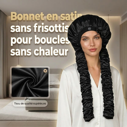 Bonnet de Nuit en Satin pour Boucles Sans Chaleur