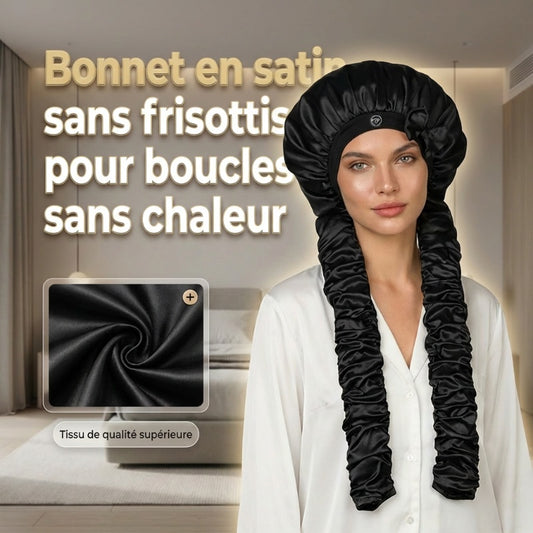 Bonnet de Nuit en Satin pour Boucles Sans Chaleur