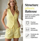 Ensemble 2 pièces avec gilet dos-nu et short