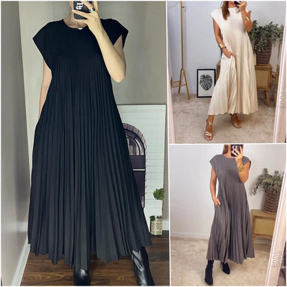 💝 Robe sans manches élégante et unie ✨