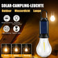Éclairage de tente à énergie solaire, lanterne de camping LED rechargeable par US