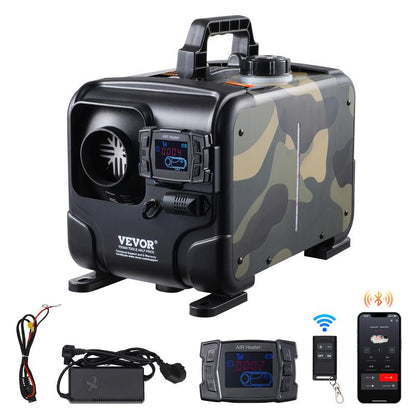 📢📢50 % DE RÉDUCTION !!⏰Chauffage au diesel de 8 kW, chauffage à air au diesel tout-en-un 12 V/24 V, commande via application Bluetooth, télécommande et écran d'affichage, alarme de CO, chauffage rapide