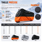 🏍️ PROMO FLASH : 50% DE RÉDUCTION ! 🔒 Housse de moto étanche renforcée avec œillets anti-vol | Protection tous temps contre pluie, UV, poussière pour motocyclette ✨