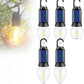 Éclairage de tente à énergie solaire, lanterne de camping LED rechargeable par US