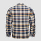 Veste de chemise en flanelle pour hommes Manteau à carreaux à manches longues, matelassé et doublé Vêtements d'extérieur épais à boutons pour l'hiver