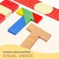 🧩Puzzle éducatif en bois en forme de T