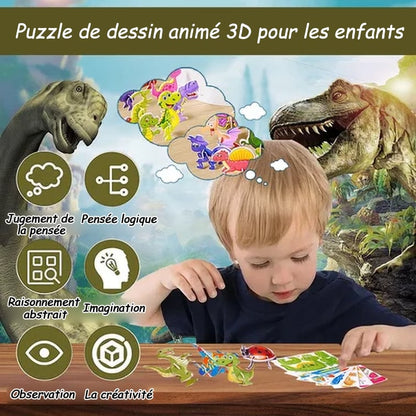 🤗Puzzle éducatif de dessin animé 3D