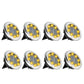 Lampe solaire d'extérieur en acier inoxydable avec 8 LED
