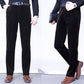 Pantalon long droit en velours extensible pour hommes