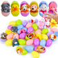 🔥PROMOTION 50%-12/24/36 Pcs Oeufs de Pâques pré-remplis avec des animaux en peluche