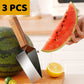 🔥 PROMO LIMITÉE 50% DE RÉDUCTION ! 🍉 Coupe-Pastèque Multifonction en Acier Inoxydable – Design Triangle, Capuchon de Protection ✂️