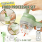 🍴🛒 -50% ! ⚡Robot Culinaire Sans Fil Multifonction 4 en 1 – Hachoir, Trancheur, Brosse & Compact
