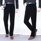 Pantalon long droit en velours extensible pour hommes