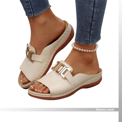 💞Meilleur confort- Sandales compensées orthopédiques confortables pour femmes